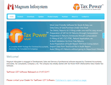 Tablet Screenshot of magnuminfosystem.com